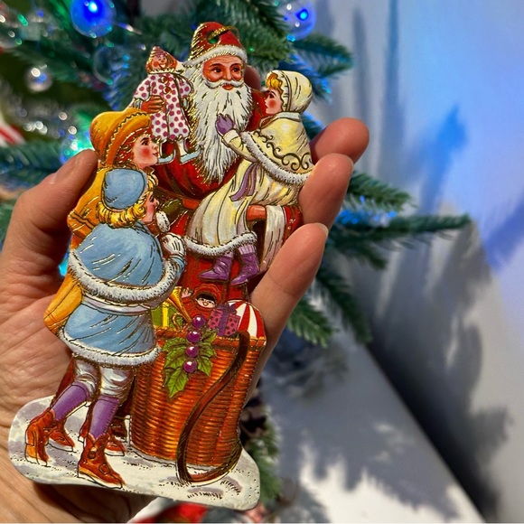 Christmas Ornaments Card Board Printed Image Santa Christmas ornaments - Picture 5 of 16